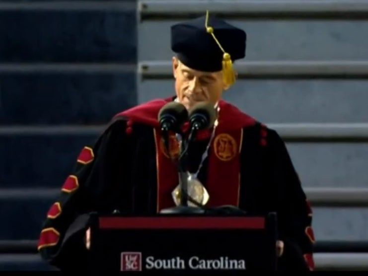 University of South Carolina president Bob Caslen resigned after he was found to have plagiarized a commencement speech. 