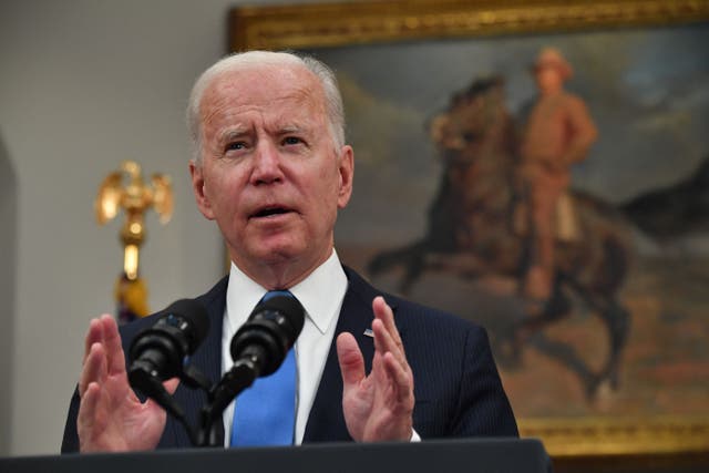 <p>Joe Biden tells gas companies to not take advantage of customers during the fuel shortage </p>