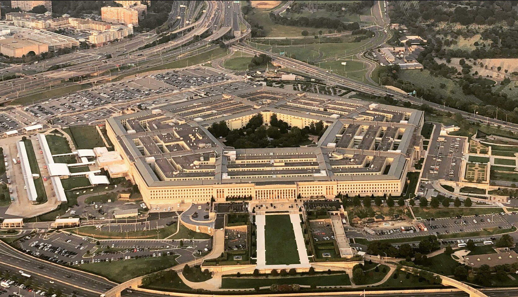 The US Department of Defense is working on a wearable sensor that would detect radio frequencies (pictured is the Pentagon)