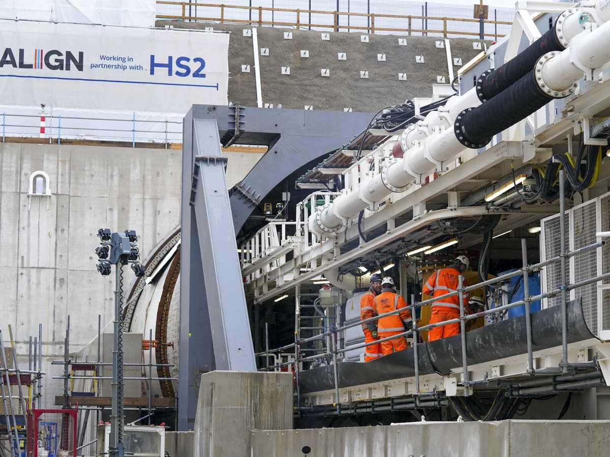HS2: Florence the machine starts digging as work officially begins in Chiltern Hills