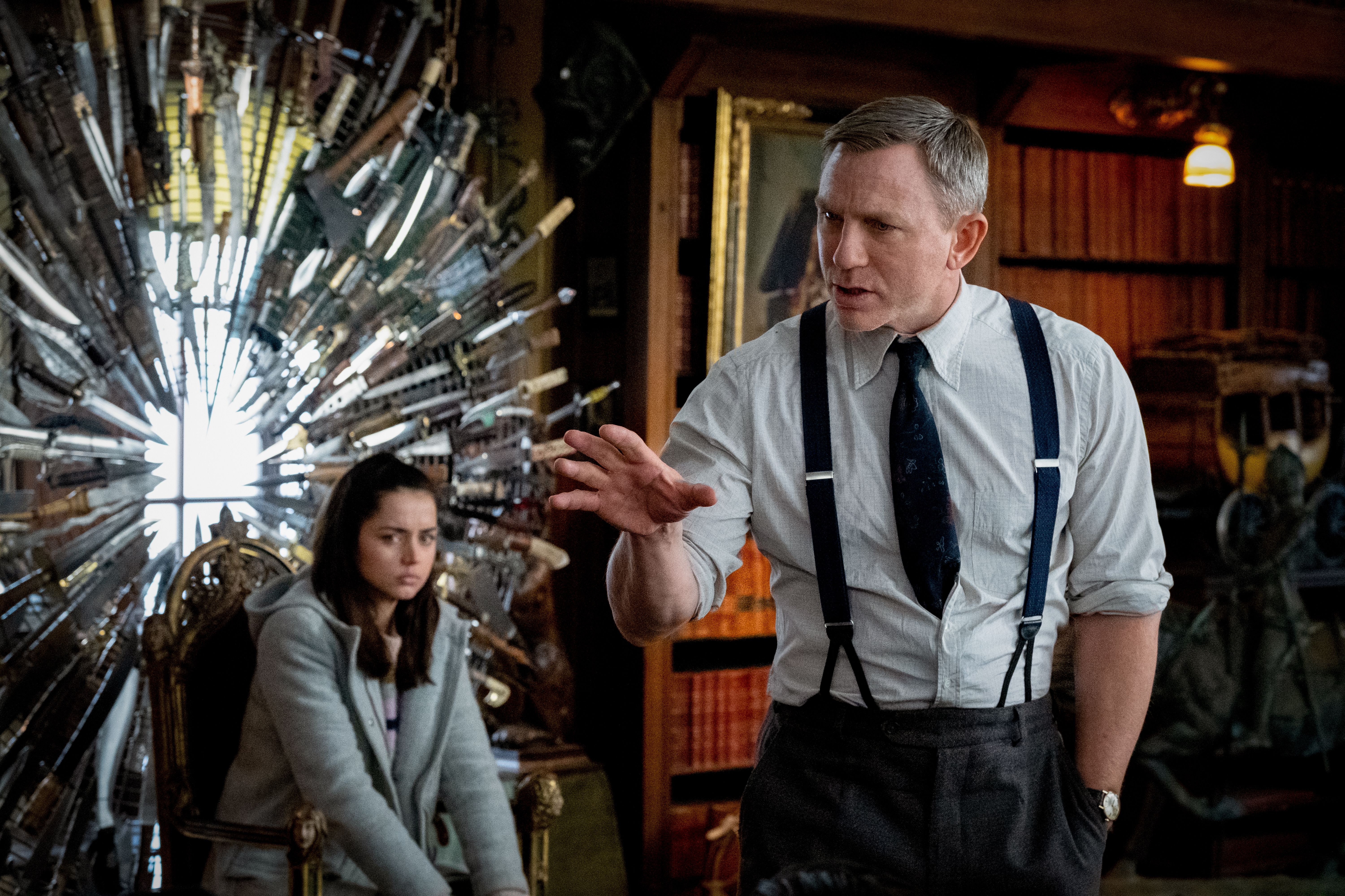 Daniel Craig and Ana de Armas in Knives Out