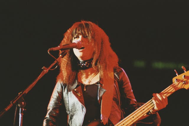 <p>Hell for leather: Suzi Quatro at the height of her chart success in the 1970s</p>
