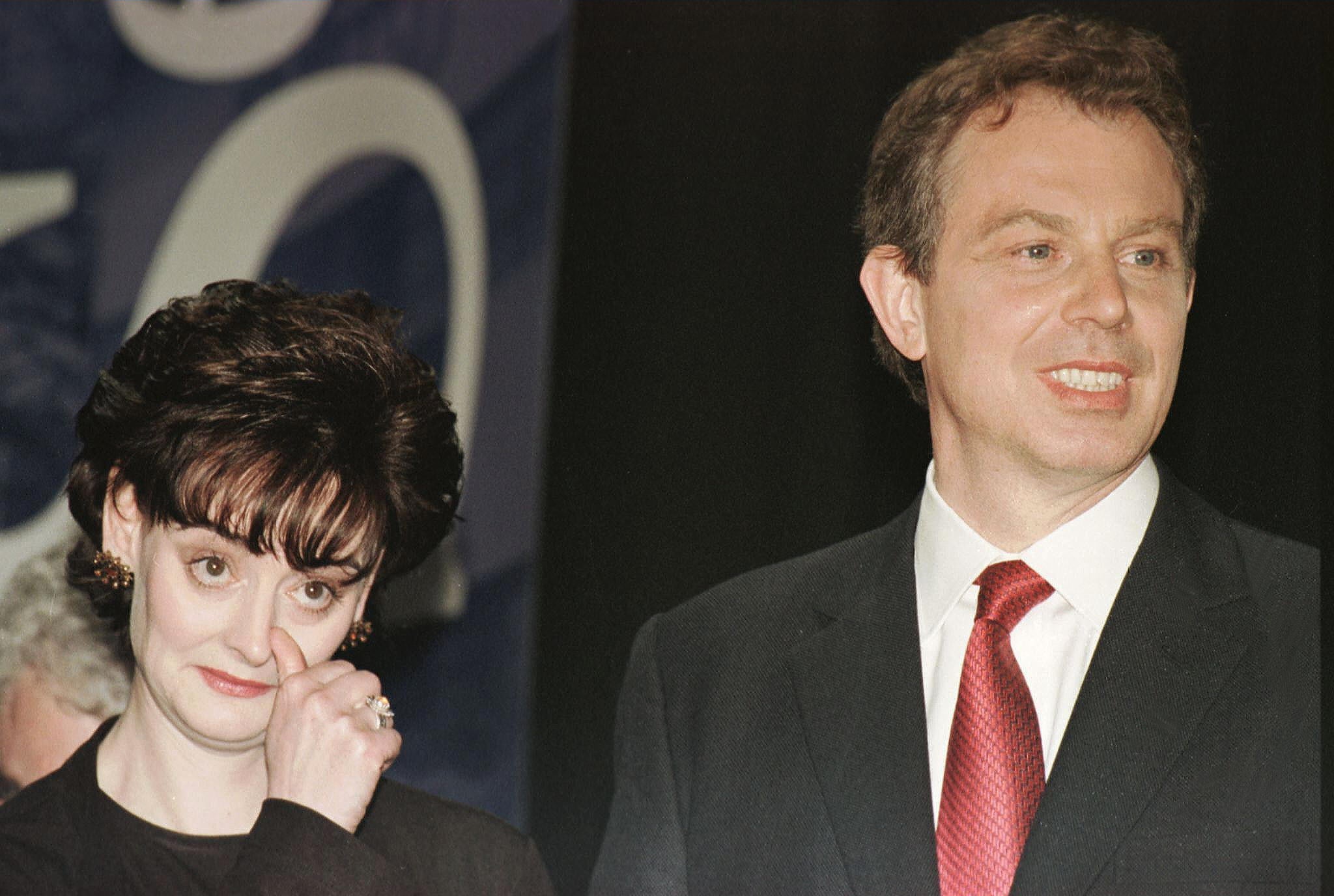 Better days: Tony and Cherie Blair in 1997