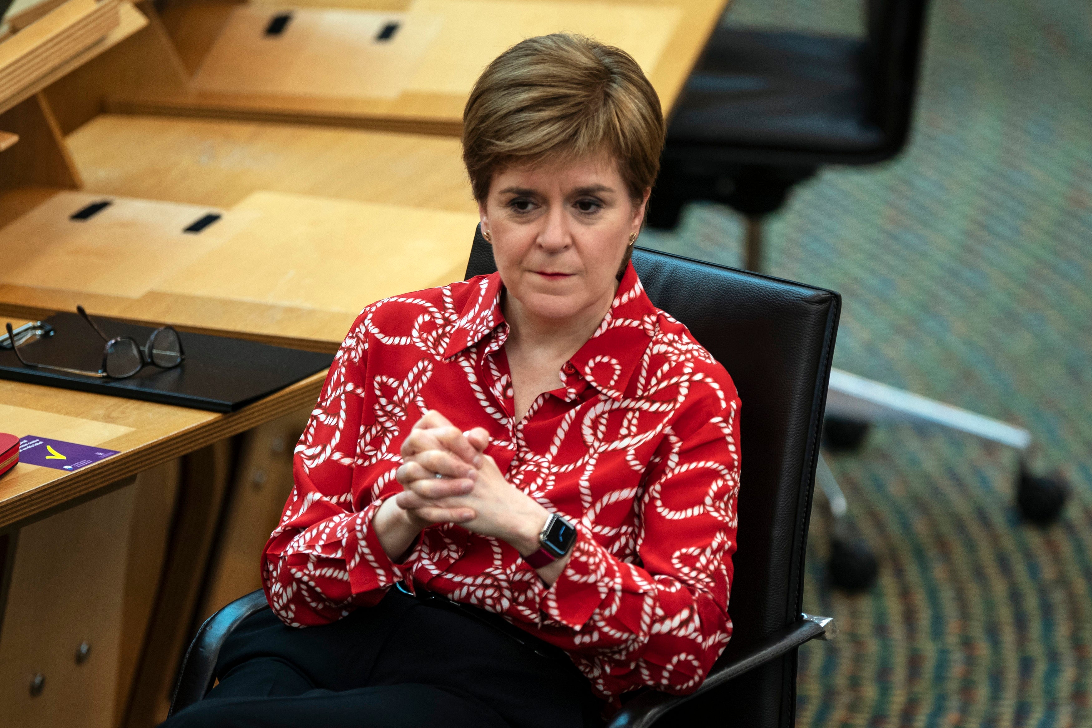 Nicola Sturgeon announced the delayed lockdown liftingfor Glasgow at the Scottish Parliament in Edinburgh