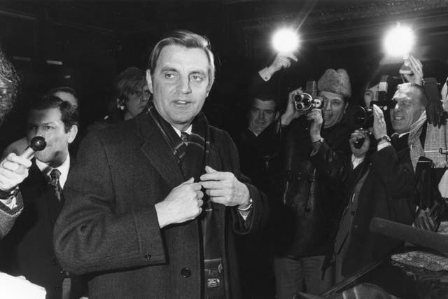 Walter Mondale pictured in January 1977. Jimmy Carter had selected him as his running mate ahed of winning the White House the previous year
