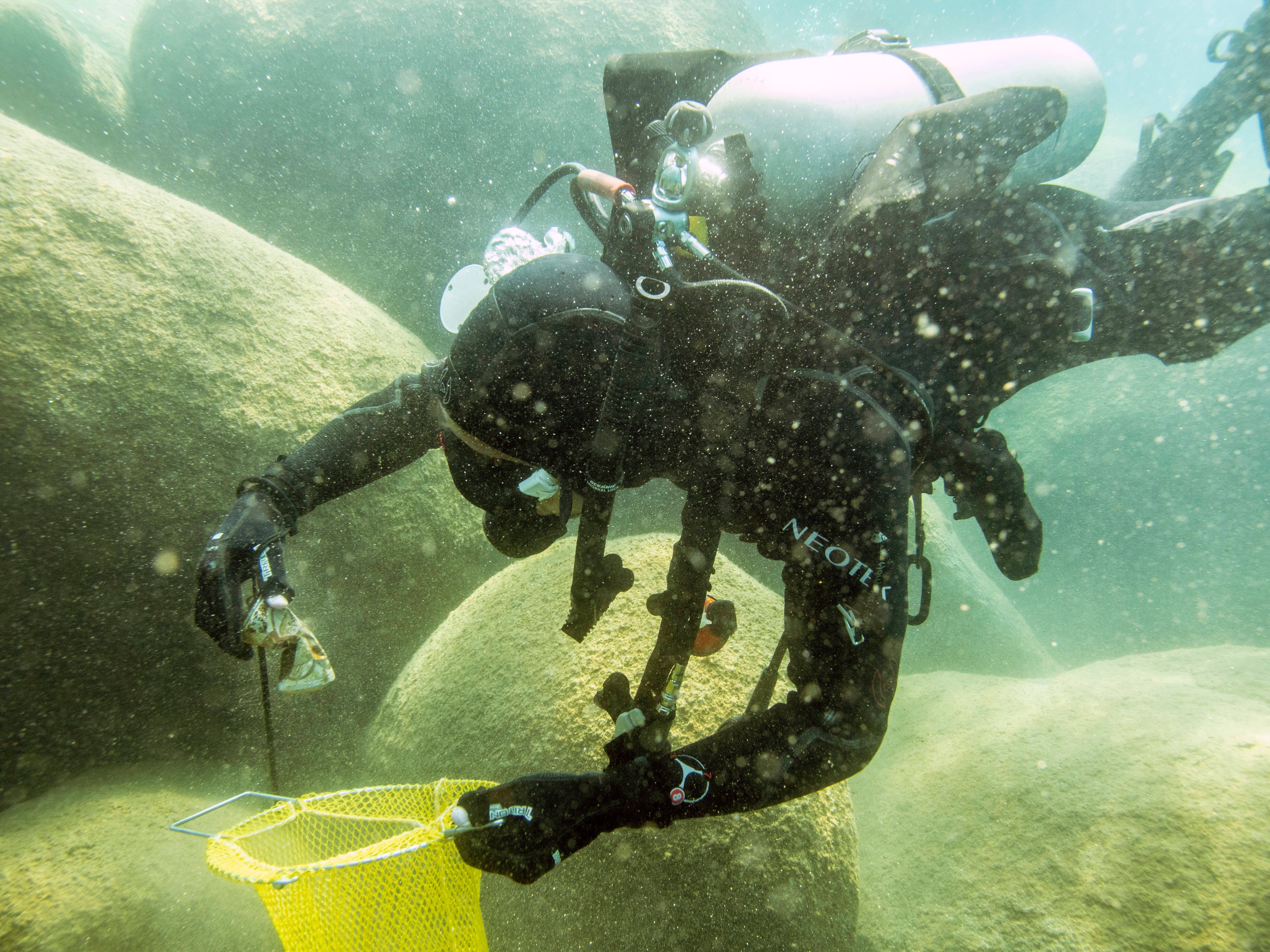 Tahoe Cleanup-Scuba Divers