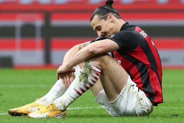 Zlatan Ibrahimovic has suffered a knee injury