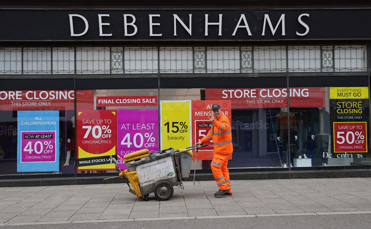 Emotional scenes as last Debenhams stores close