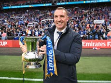 Brendan Rodgers hails Leicester’s courage after FA Cup final triumph