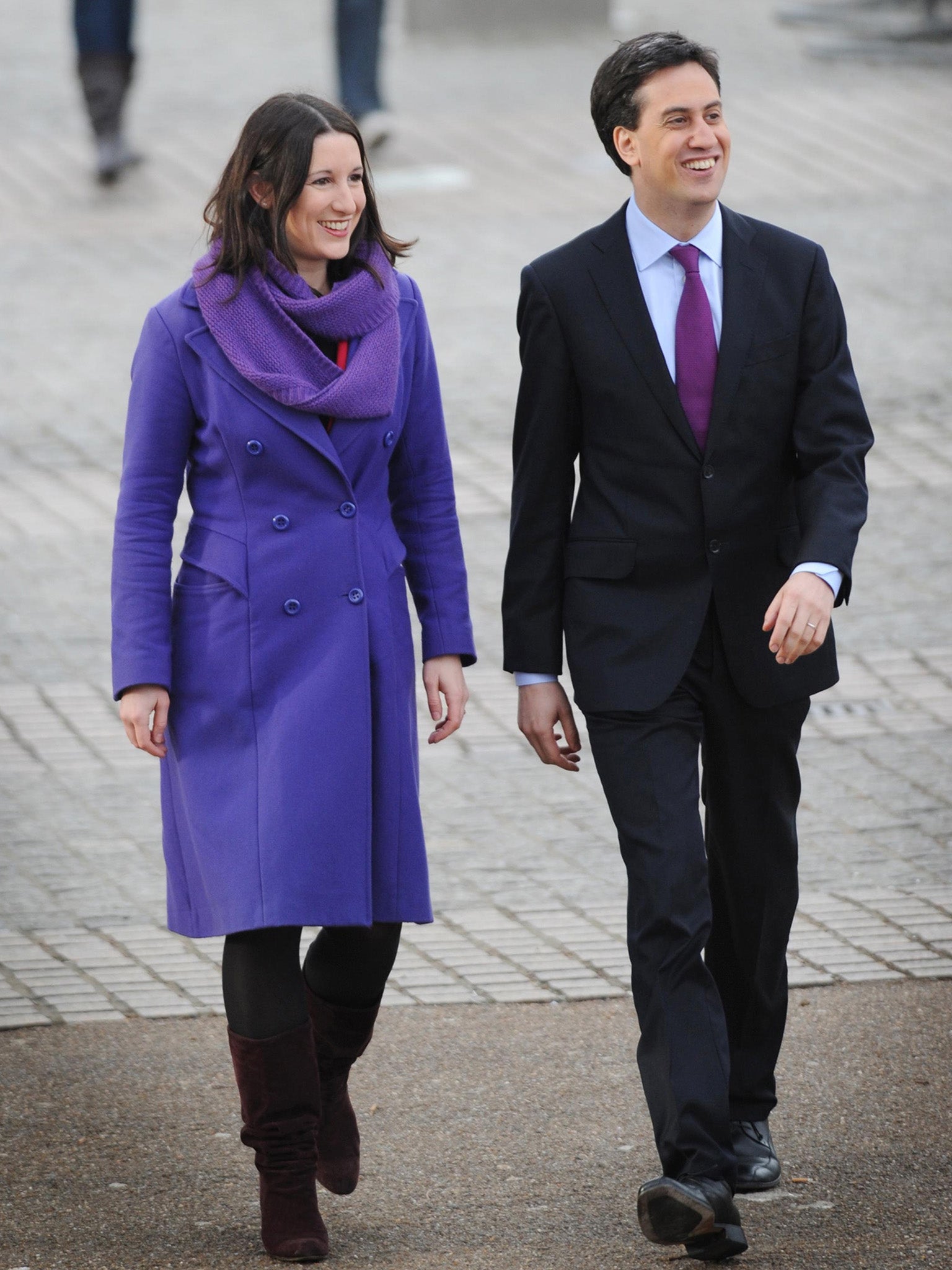 Reeves with Ed Miliband in 2012