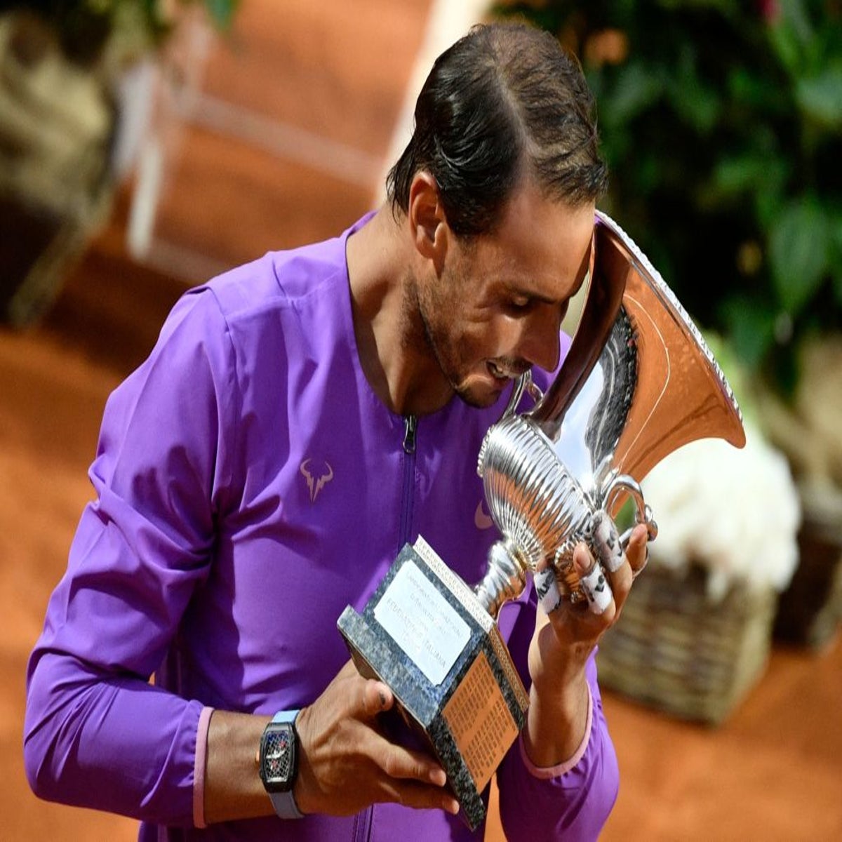 Rafael Nadal beats Novak Djokovic to win Italian Open and set