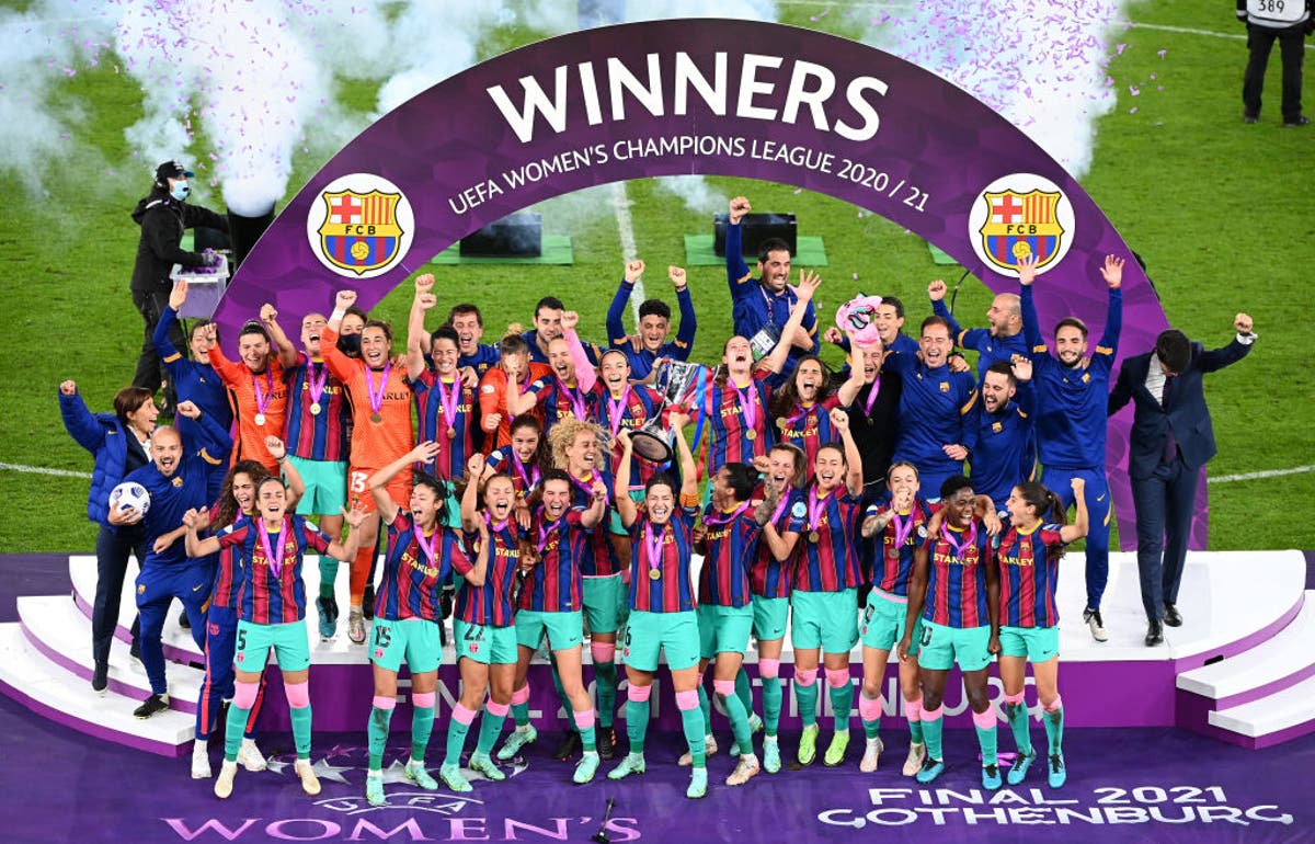 Barcelona run riot to thrash Chelsea and win Women&rsquo;s Champions League final