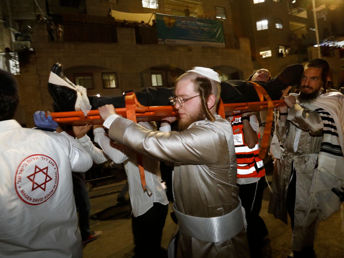 Two dead and more than 150 injured after seats collapse at West Bank synagogue