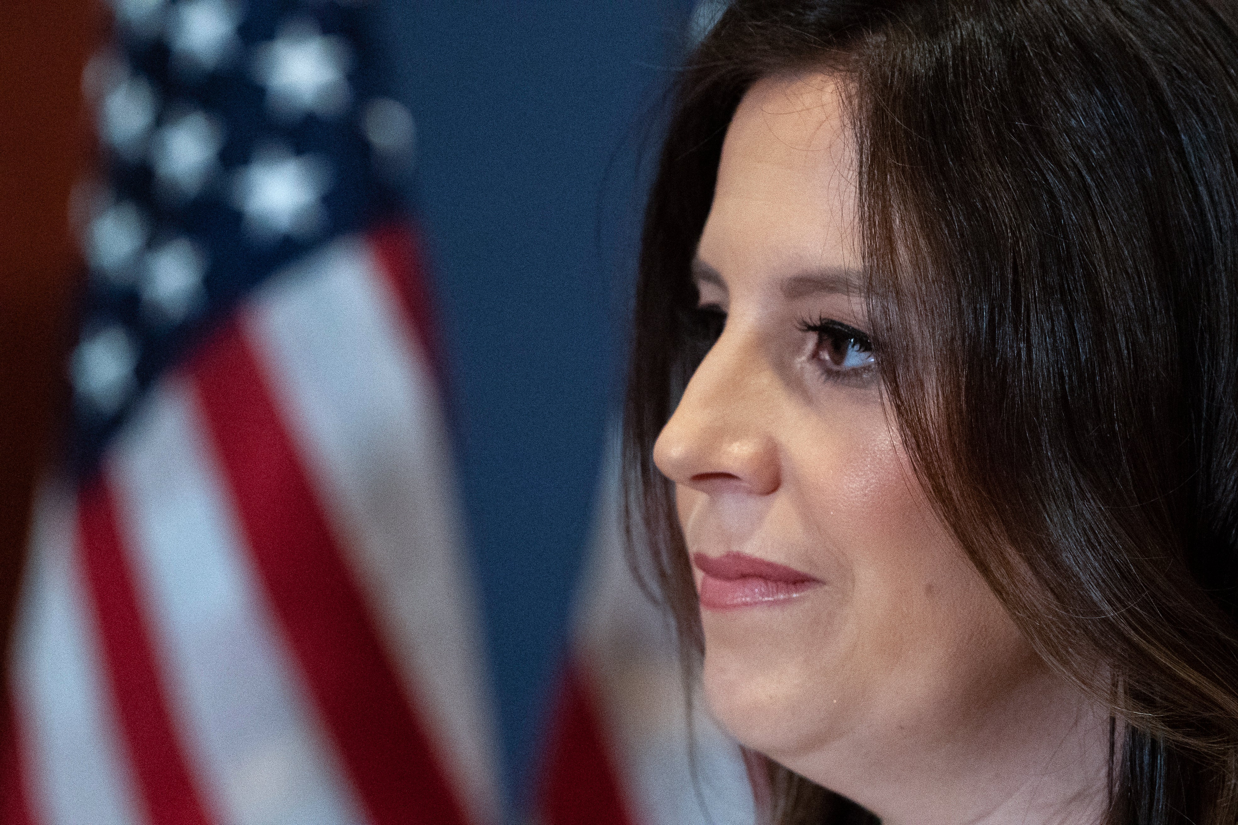 File image: Elise Stefanik replaced Liz Cheney in the No 3 position in the House Republican caucus last month