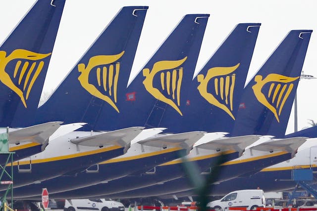 Much of Ryanair’s fleet has remained grounded over the past year due to the pandemic