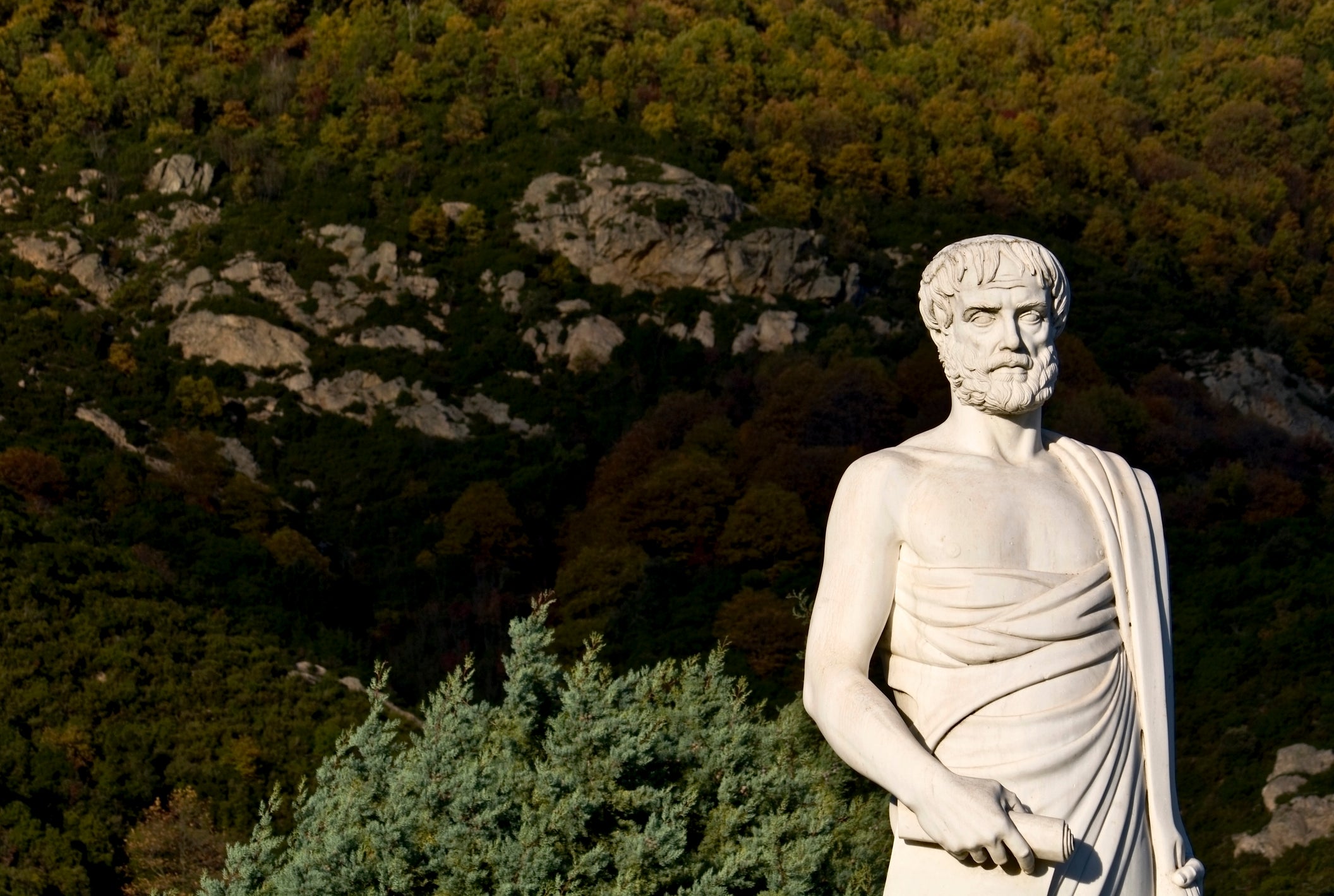 Aristotle’s statue at his birthplace of Stageira in northern Greece