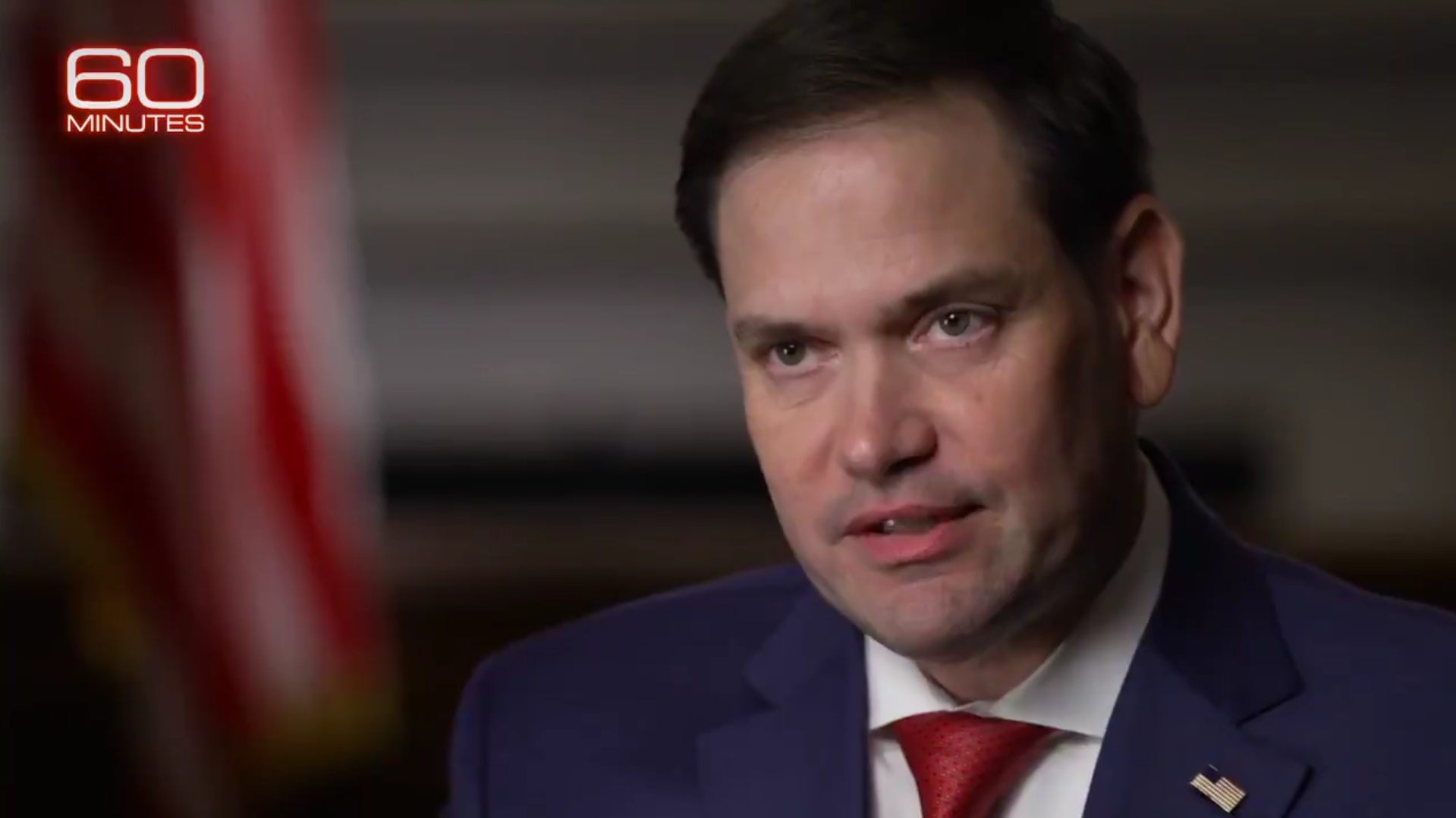 <p>Senator Marco Rubio appears on CBS 60 Minutes on Sunday</p>