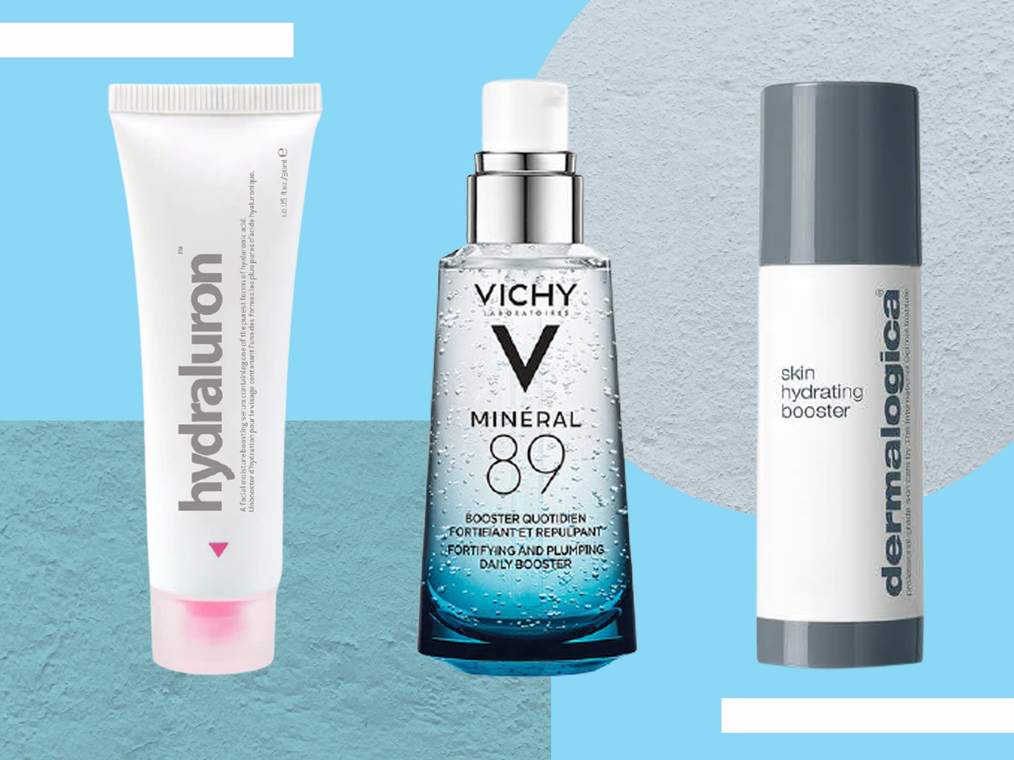collection of hyaluronic acid products