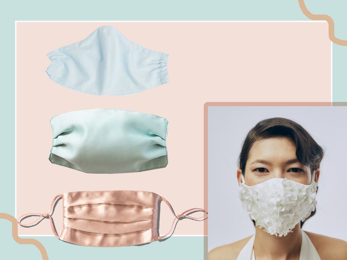 Wedding face masks for the bride, groom and guests: From silk to cotton