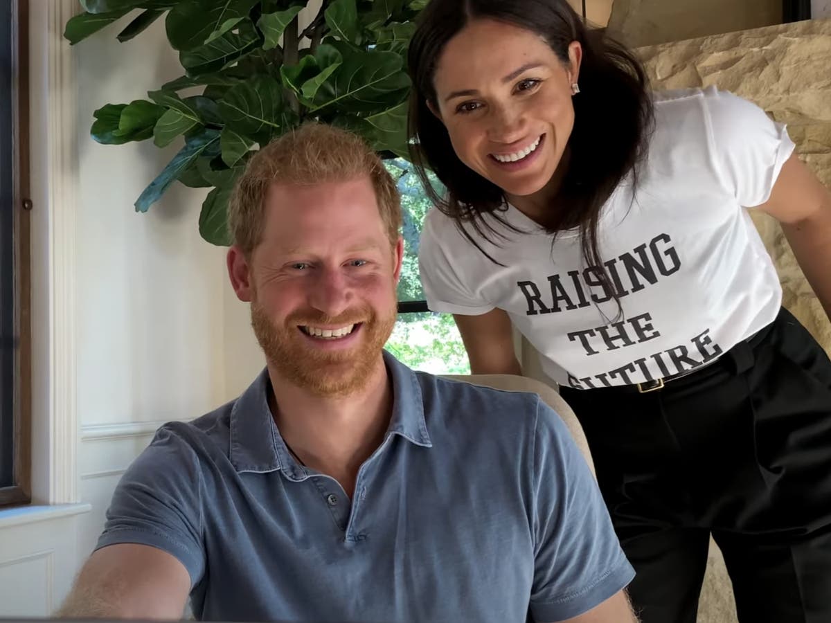 Meghan makes cameo in Harry and Oprah mental health series trailer wearing slogan t-shirt