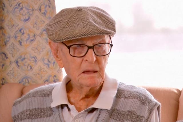Dexter Kruger speaks during an interview at a nursing home in the rural Queensland state town of Roma