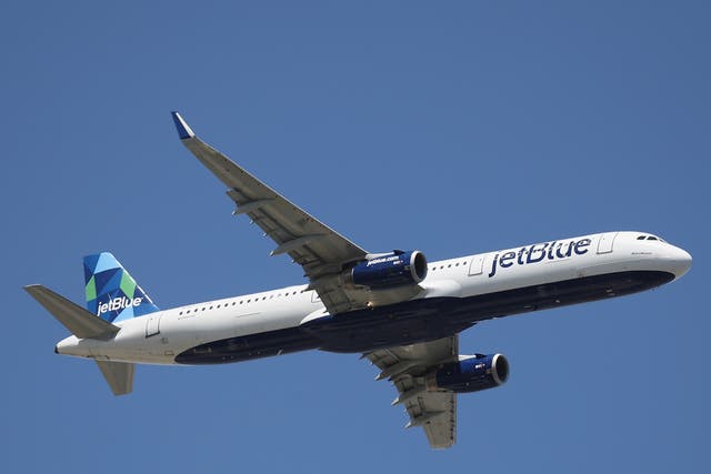 <p>The JetBlue flight was preparing to take off down the runway when it almost crossed path with another flight </p>