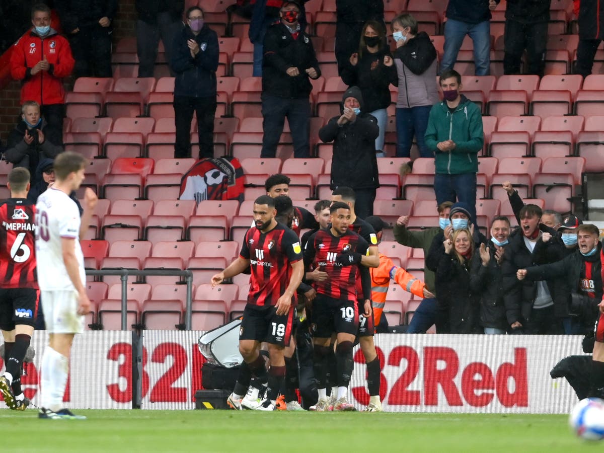 Advantage Bournemouth after narrow win over Brentford in play-off semi-final first leg