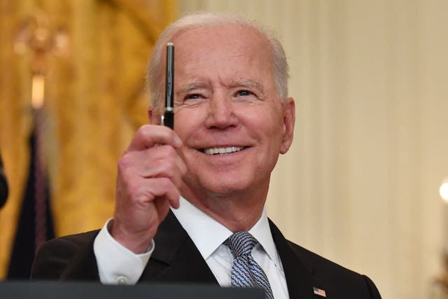 <p>US President Joe Biden delivers remarks on the COVID-19 response and the vaccination in the East Room at the White House in Washington, DC on May 17, 2021.</p>