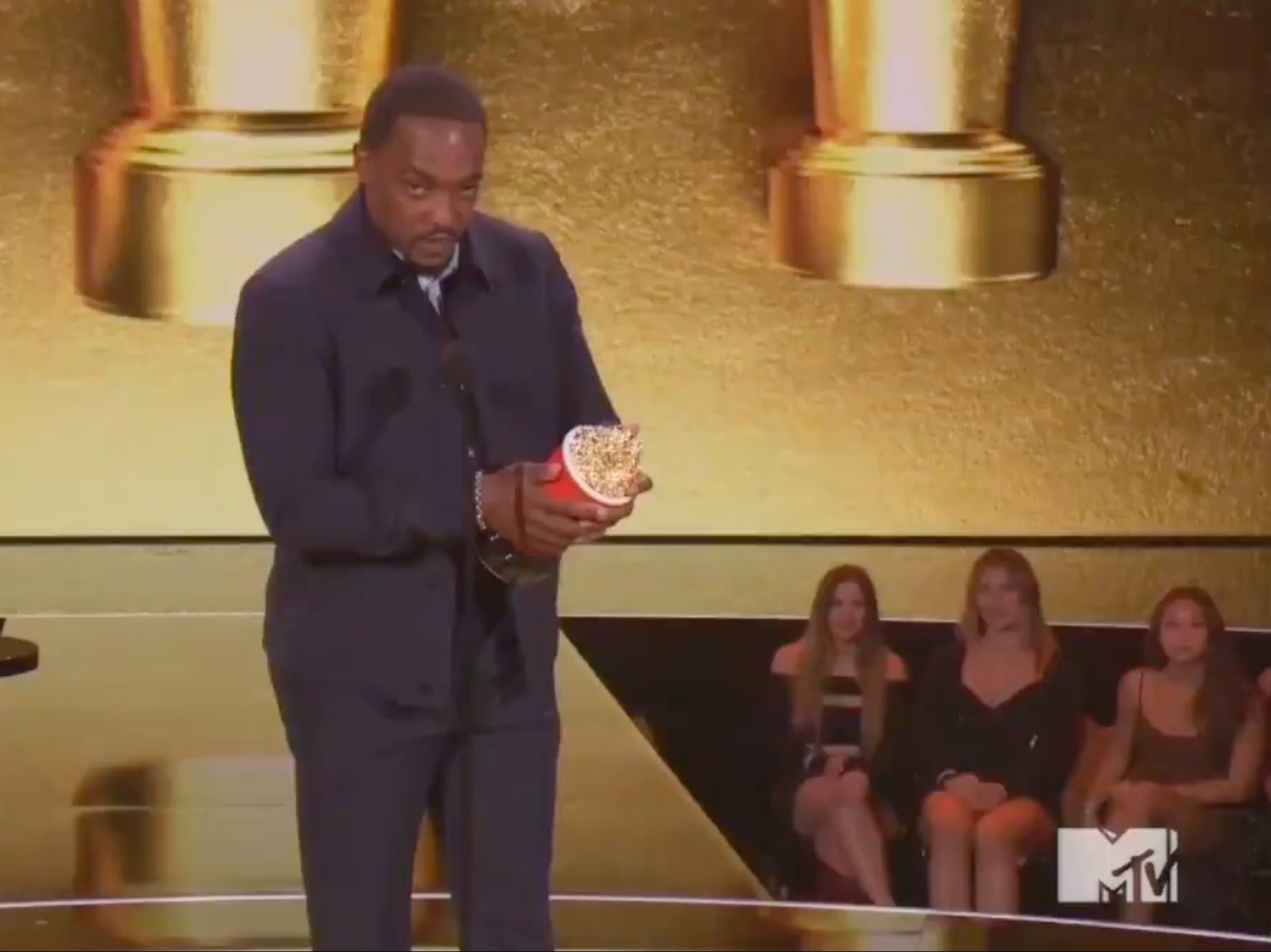 Anthony Mackie at the 2021 MTV Movie & TV Awards 