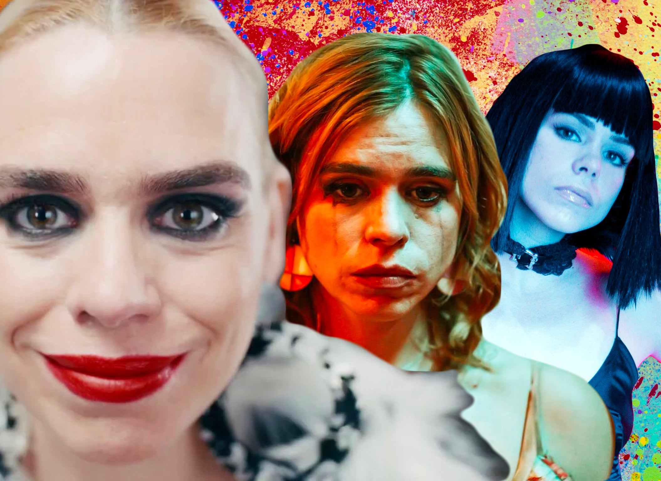 A screwball elasticity: Billie Piper in (from left) ‘I Hate Suzie’, ‘Rare Beasts’ and ‘Secret Diary of a Call Girl’
