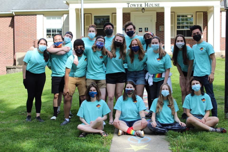 Pictured are members of Fran’s House, also known as Tower House, a gender neutral housing facility at Bucknell University, which was allegedly attacked by ex members of a banned fraternity