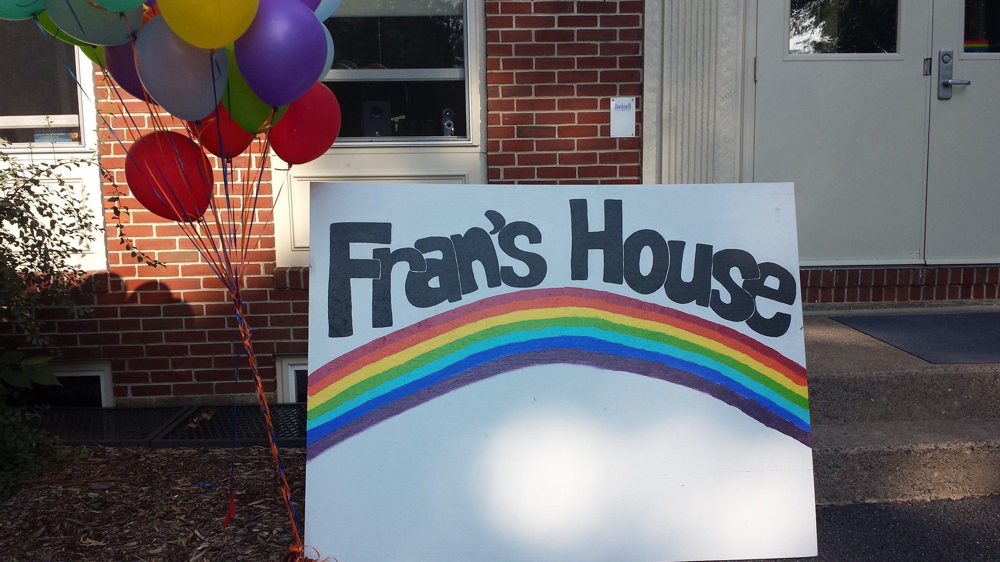 <p>Fran’s House, also known as Tower House, at Bucknell University in Pennsylvania, pictured in a Facebook photo, is used as gender-neutral housing as well as an LGBT+ safe space’. It was reportedly attacked by ex fraternity members on Thursday. </p>