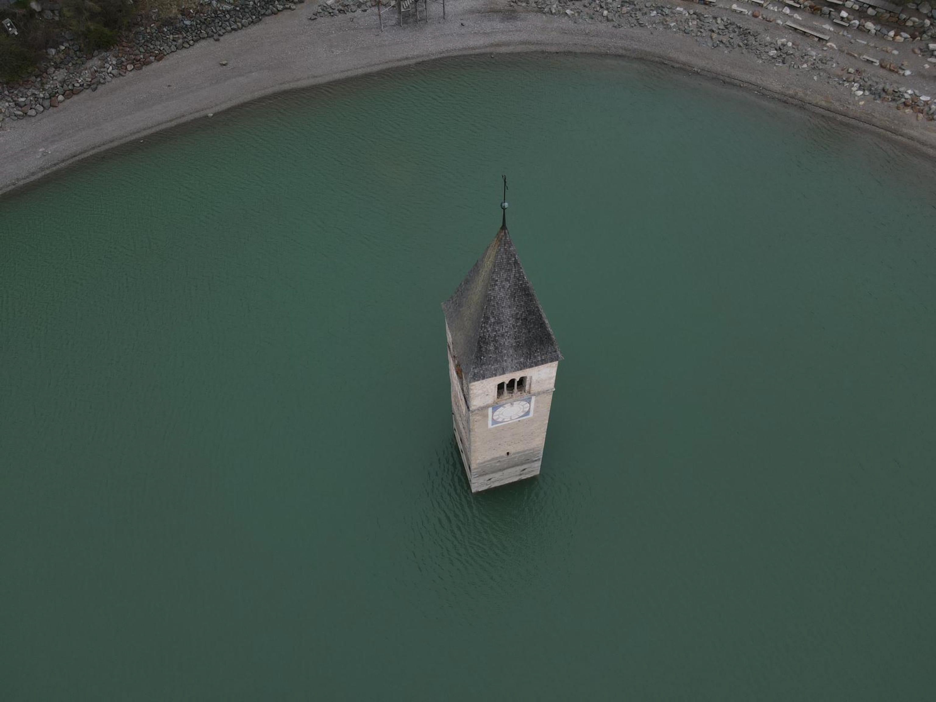 Lost Village Which Inspired Netflix Series ‘emerges’ From Italian Lake ...