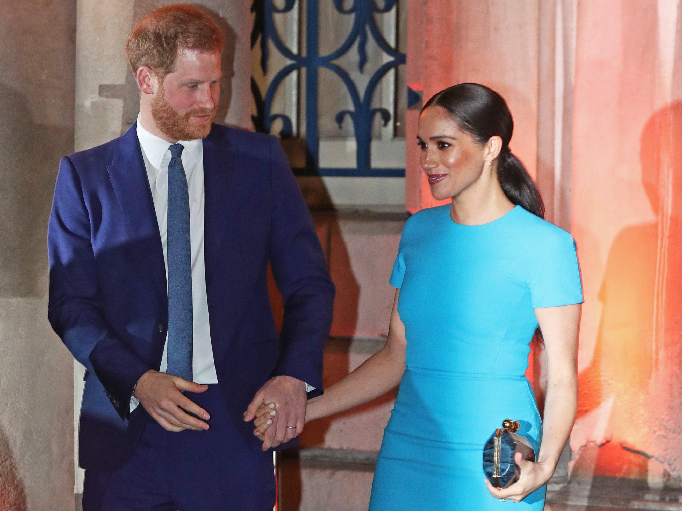 The Duke and Duchess of Sussex leave Mansion House in London after attending the Endeavour Fund Awards