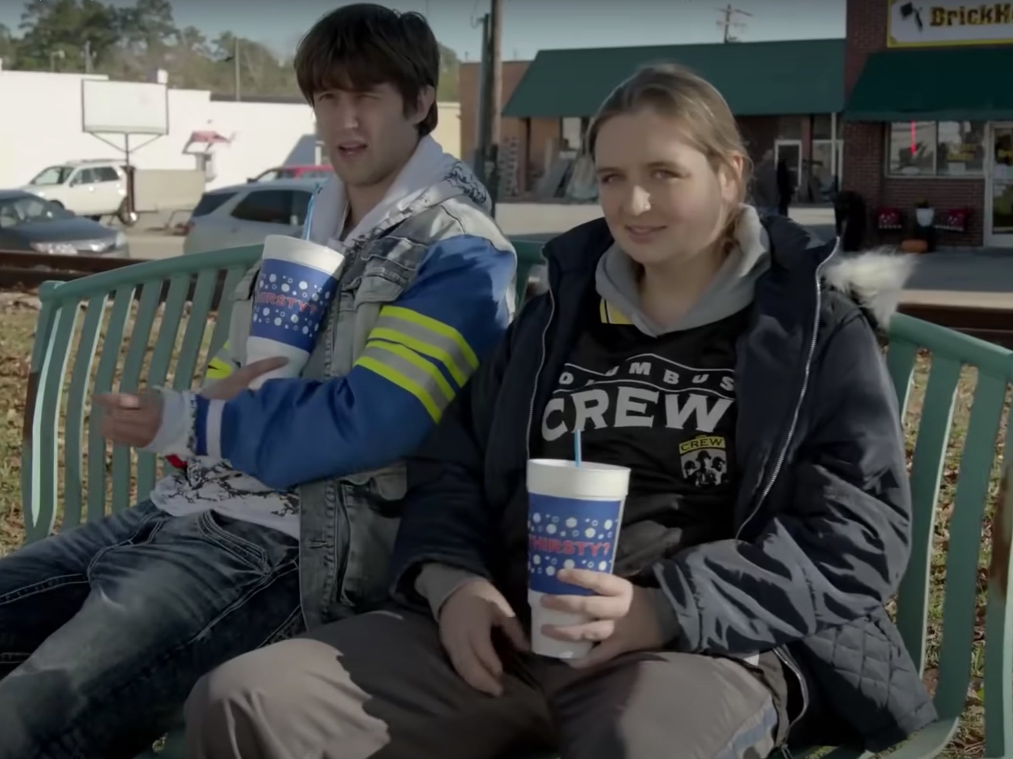 Sam Straley and Chelsea Holmes in Welcome to Flatch