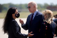 Biden promises to keep Rashida Tlaib’s West Bank family safe after she accused him of ‘taking orders’ from Israel