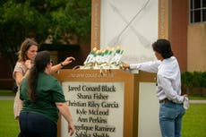 'Unfillable' memorial honors Texas school shooting victims