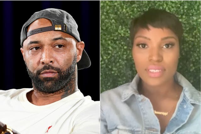 Olivia Dope (right) claimed Joe Budden (left) sexually harassed her during the recording of a podcast 