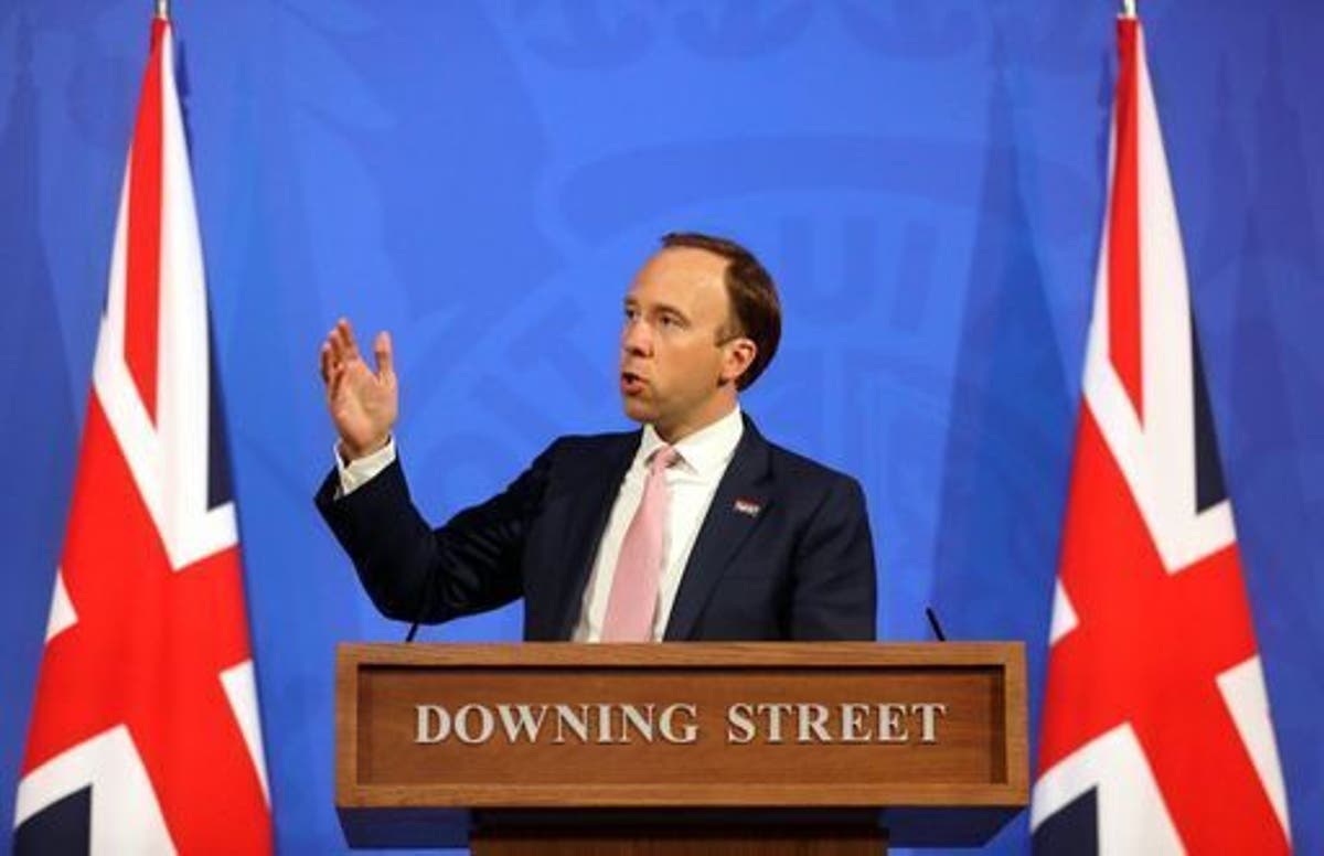 Covid announcement: What time is Matt Hancock&rsquo;s press briefing today?