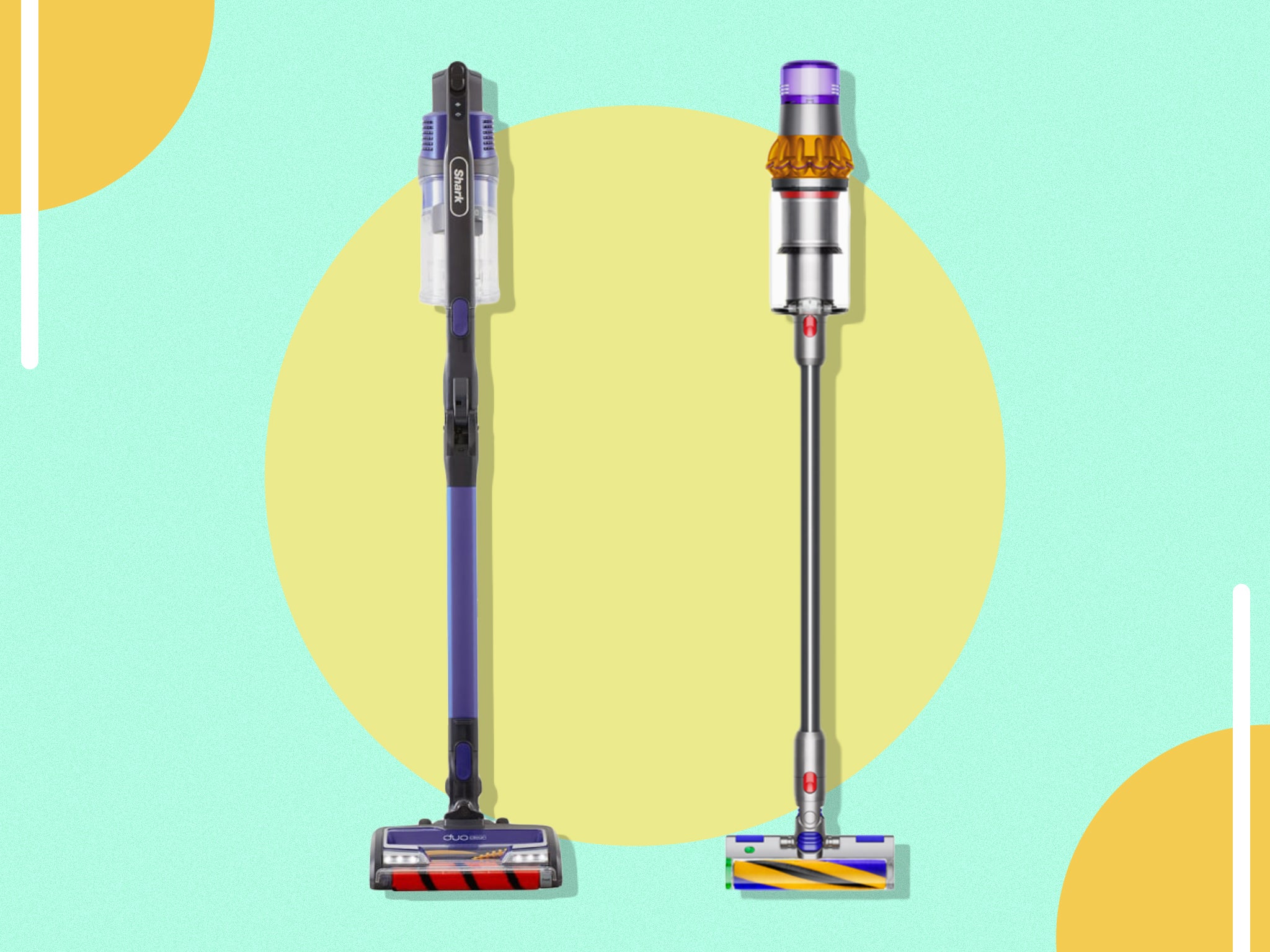 Dyson v15 vs Shark anti hair wrap cordless vacuum cleaner: Which model is  best? | The Independent