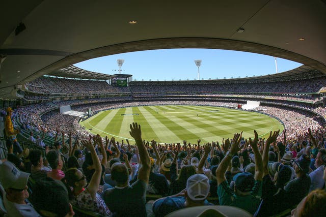 <p>A full crowd at the Boxing Day Test at Melbourne Cricket Ground in 2017</p>