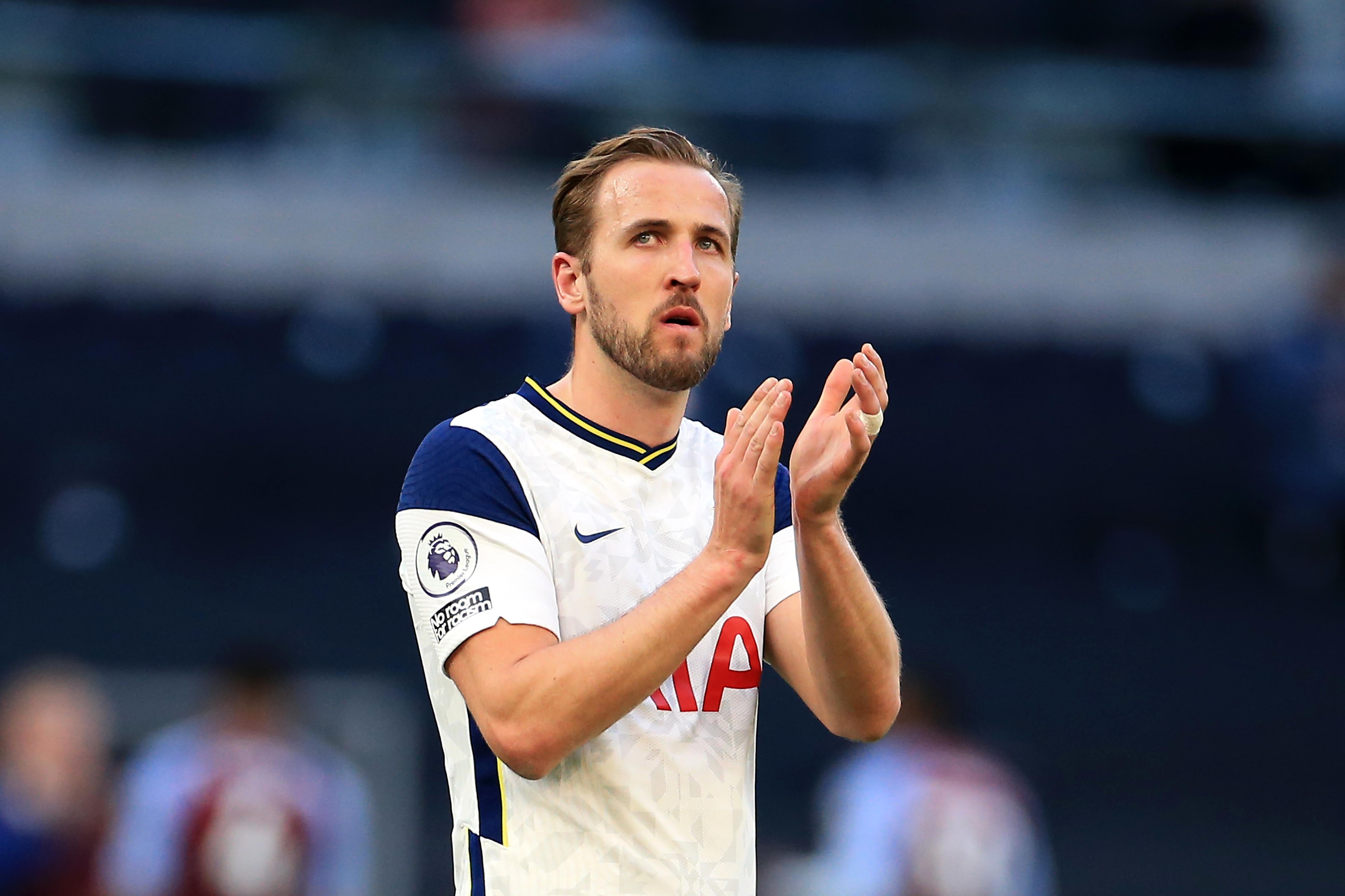 Harry Kane applauded the Tottenham fans following the final home game of the season