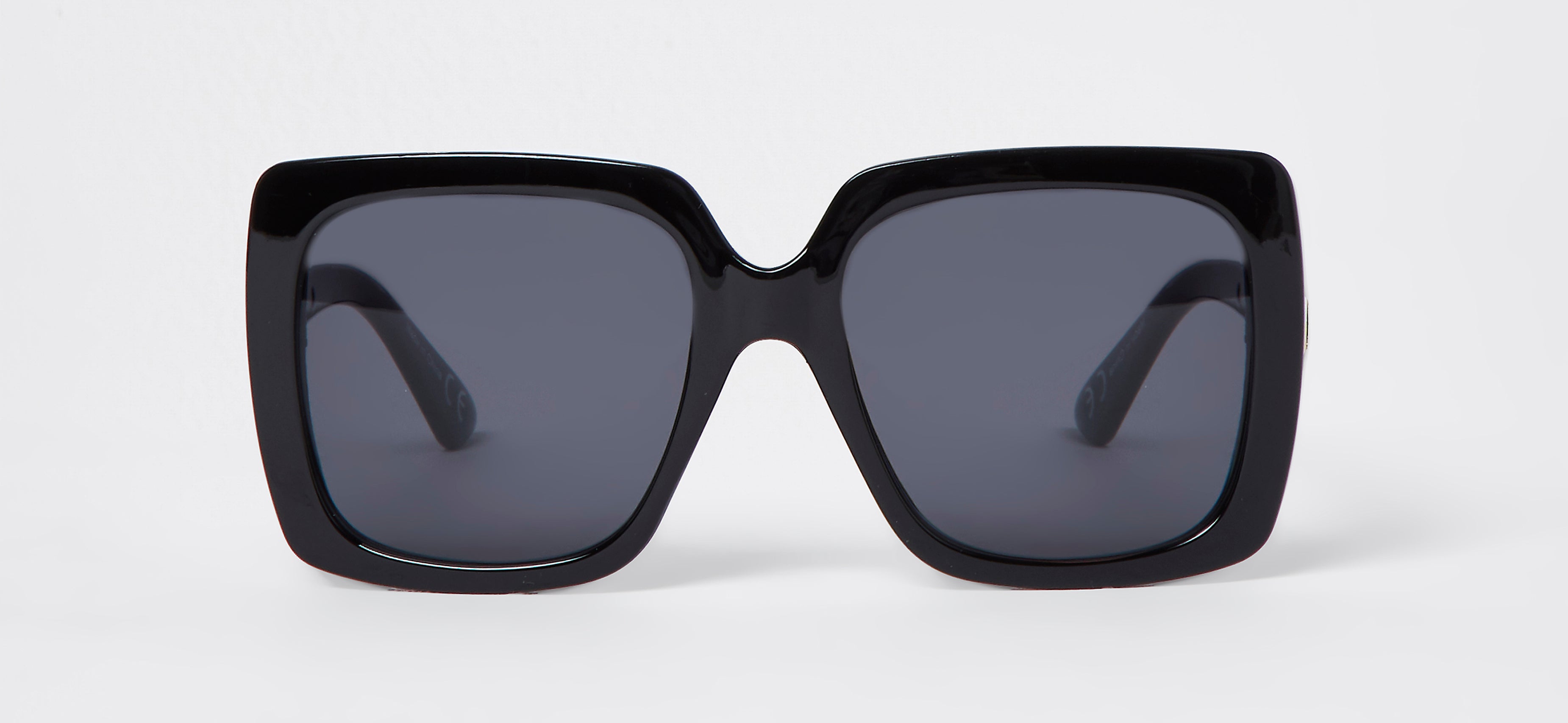 River Island Black Oversized Square Sunglasses