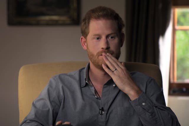 <p>Prince Harry spoke to Oprah about the </p>