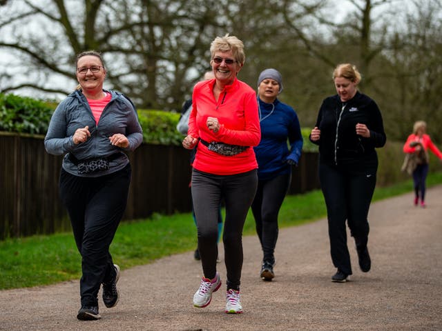 Parkrun event in London’s Osterley Park before the Covid lockdowns