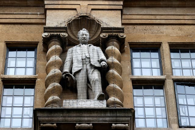 <p>The statue is located in Oriel College, a consituent part of Oxford University</p>