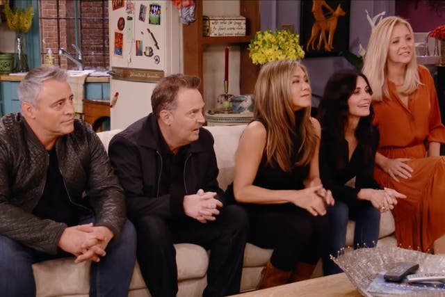 A still from the trailer for the Friends reunion special