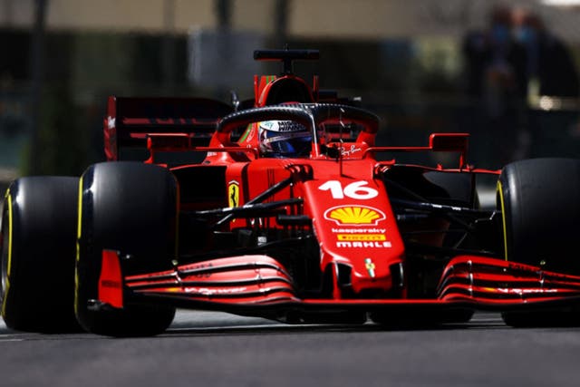 Charles Leclerc led practice in Monaco