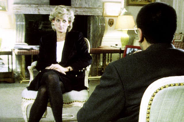 <p>Diana, Princess of Wales, during her interview with Martin Bashir for the BBC in 1995</p>