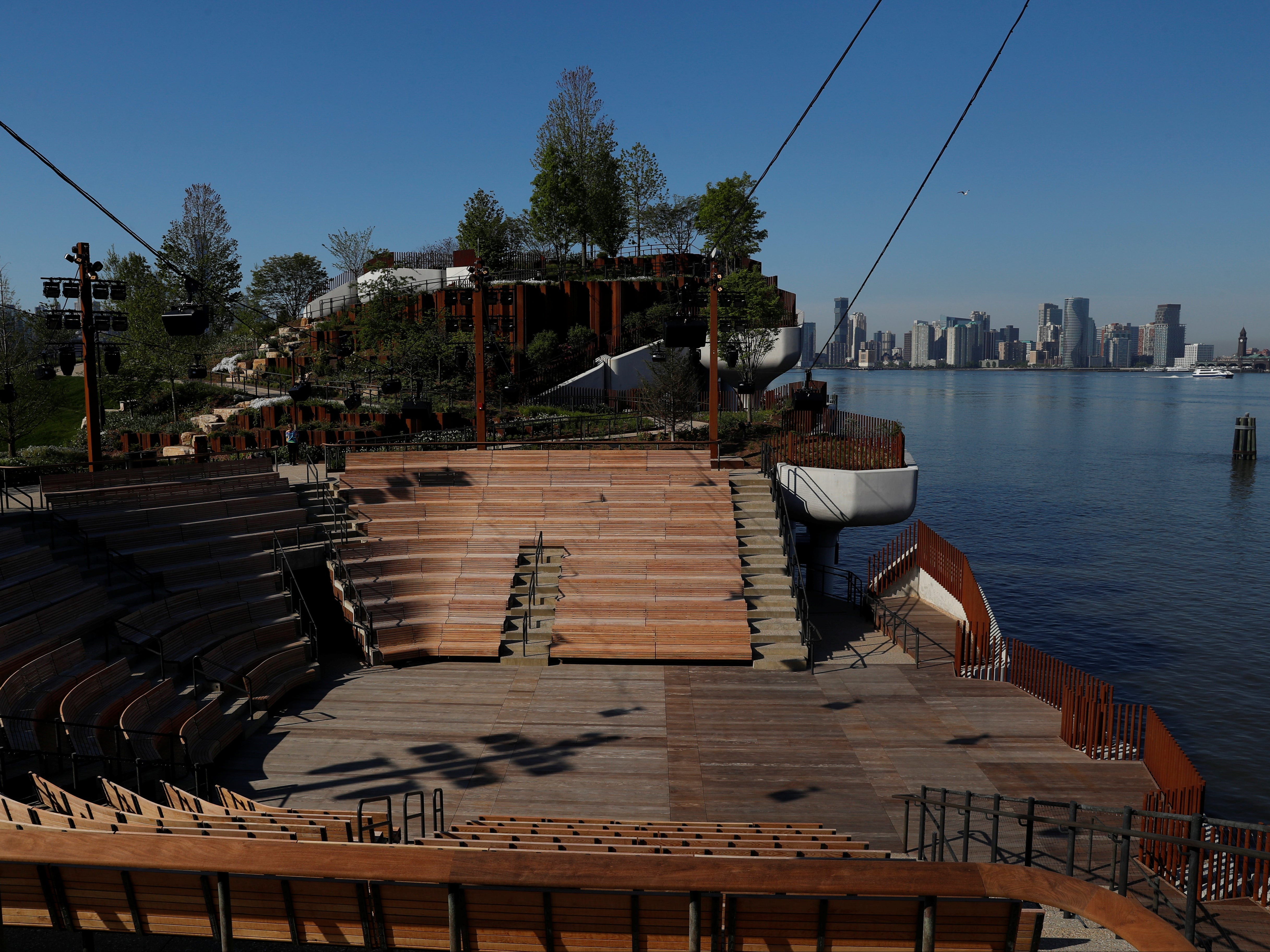 The new park Little Island has three stages for live performances.